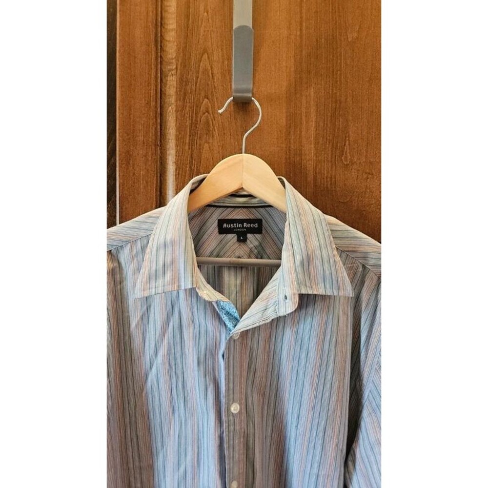 Vintage Austin Reed London Striped Men's Dress Shirt | Office | dopamine